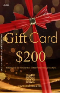 Fantastic High-Value E-Commerce/Retail Gift Certificate Tabloide template