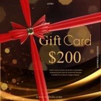 luxury gift card template video Cuadrado (1:1)