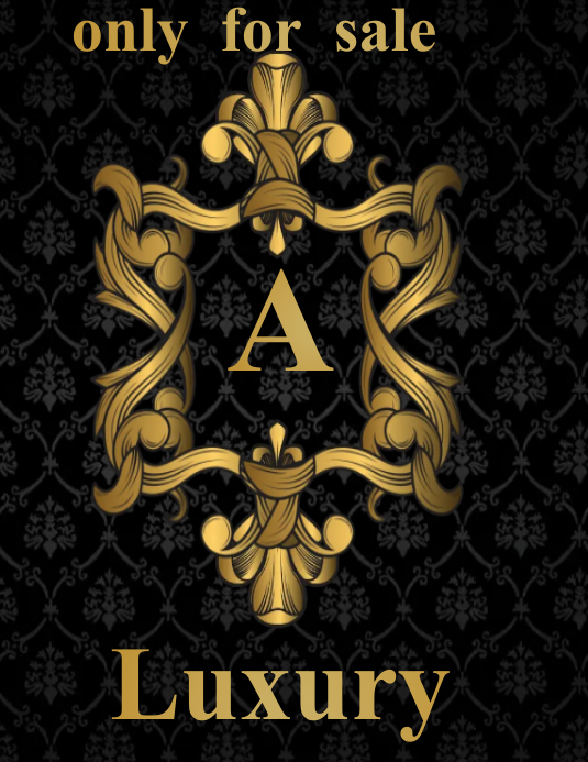 Luxury GOLD logo Flyer (US Letter) template
