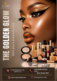 Brun Beauty Studio Promotion A4 Template