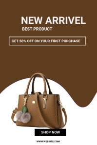luxury handbag Poster template