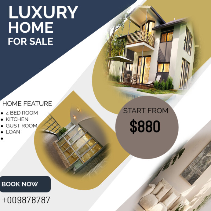 Copy of LUXURY HOME FOR SALE | PosterMyWall