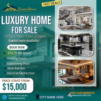 Luxury Home For Sale Сообщение Instagram template