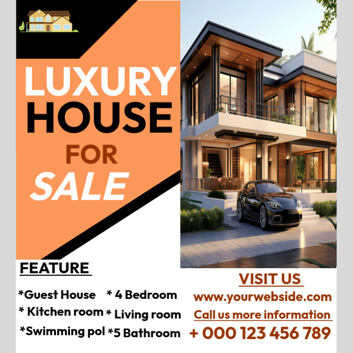 Copy of Luxury house sale add | PosterMyWall