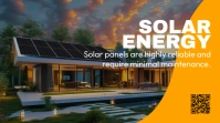 Luxury house with solar energy Presentación (16:9) template