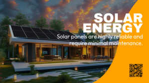 Luxury house with solar energy งานนำเสนอ Presentation (16:9) template