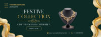สีเขียว Jewelry Festive Collection Copertina Facebook Template