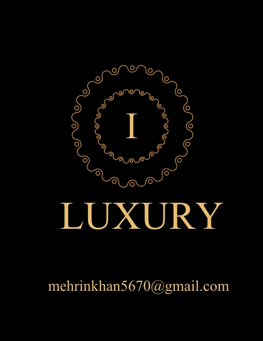 luxury letter logo Flyer (US Letter) template