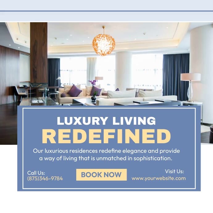 Luxury Living Redefined Template | PosterMyWall