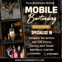 Luxury Mobile Bartending Services Instagram Post Template