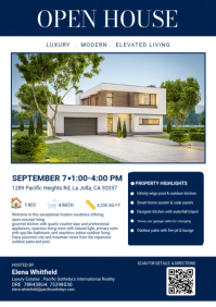 Bianco Open House Real Estate A4 Template