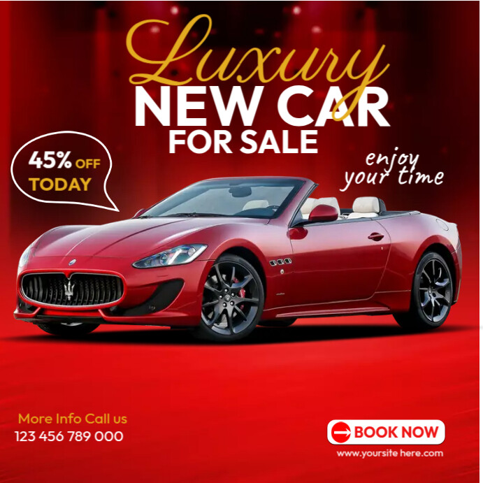 Luxury New Car Instagram Post template