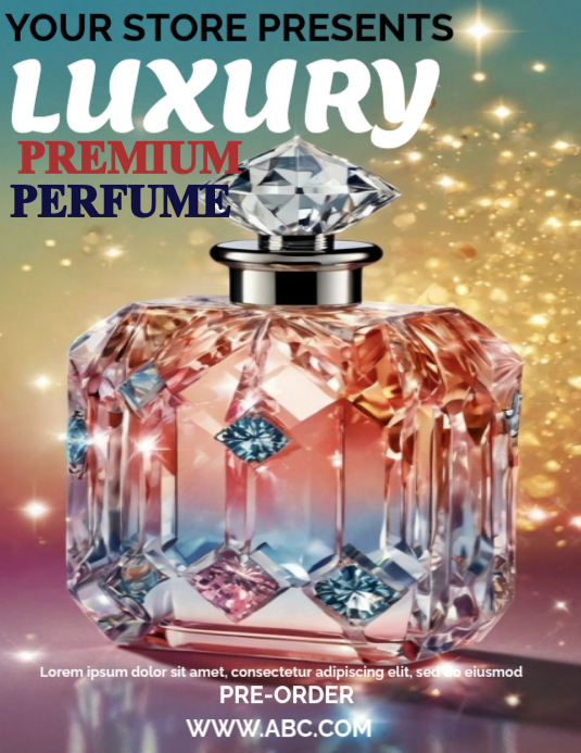 Luxury Perfume Promotion Flyers Template | PosterMyWall