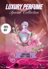 Luxury Perfume Video A4 template