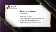 白色 Luxury Professional Executive Corporate Business Card Flyer Business Card Template