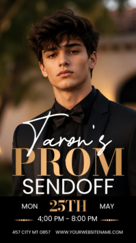 Schwarz Prom Sendoff Instagram Story Template