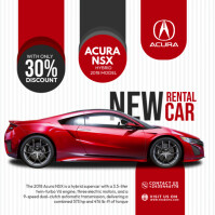 Luxury Rental Car Instagram Post template