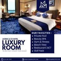 Luxury Room Hotel Instagram Post template