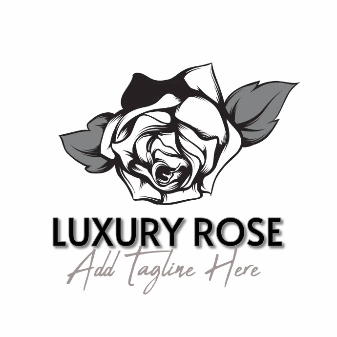 luxury rose logo Template | PosterMyWall