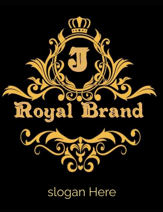 Luxury Royal Brand logo (10) Flyer (US Letter) template