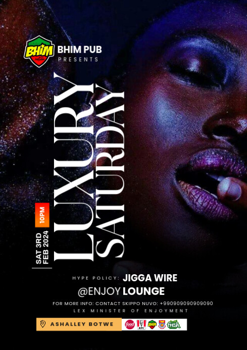 Luxury Saturday Night Party Design Template | PosterMyWall