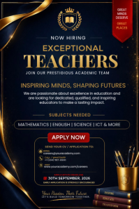 Negro Teacher Recruitment Poster Template
