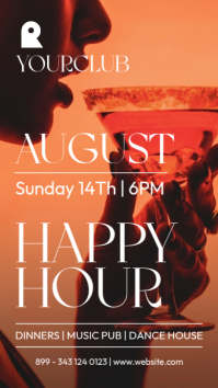 Luxury Summer Nightclub Instagram Story | Aesthetic Lounge Bar Happy Hour Template Indaba yaku-Instagram