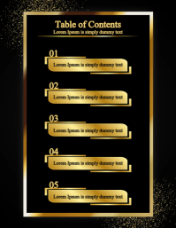 Table of Contents Template | PosterMyWall