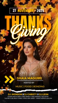 Luxury Thanksgiving Gala Night Instagram Reel template