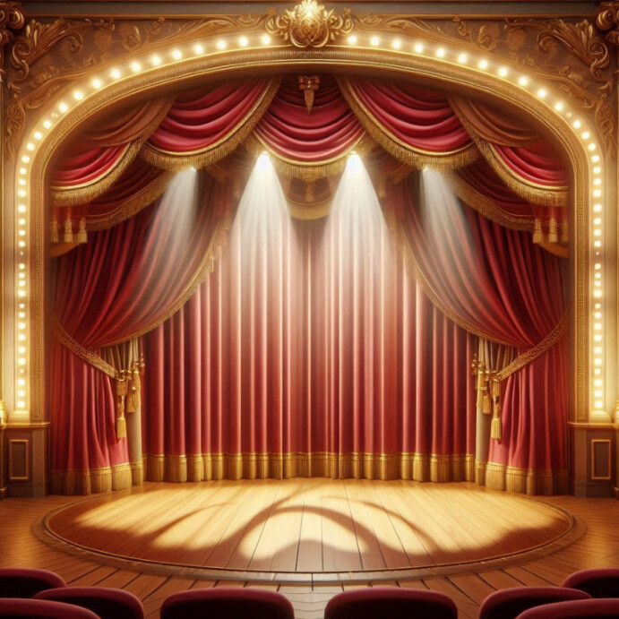 Luxury Theater Stage Template | PosterMyWall