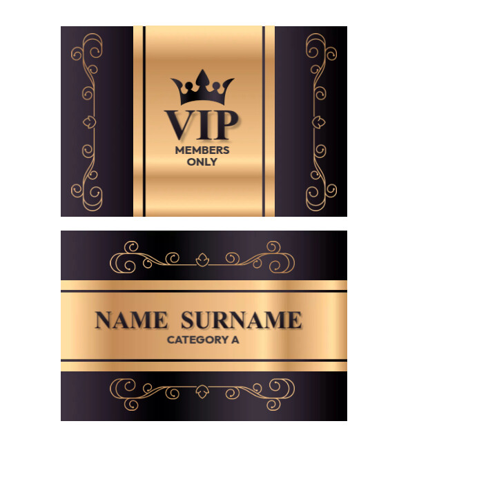 Luxury VIP Membership Card Template | PosterMyWall