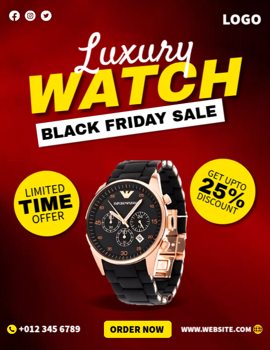 Watch Advertising Examples Luxury Watch Ads Template | PosterMyWall
