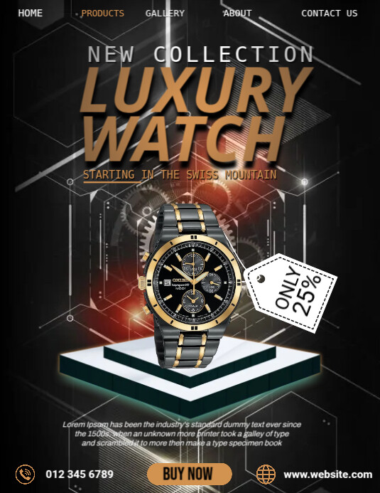 Luxury Watch Collection Template | PosterMyWall
