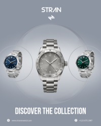 Grå Luxury Watches Instagram Portrait Template - Page 2