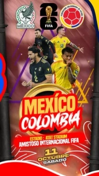 México vs Colombia amistoso internacional  2025 Instagram Reel template