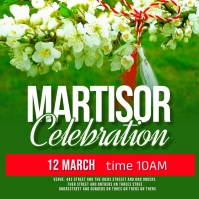 Mărțișor Cuadrado (1:1) template