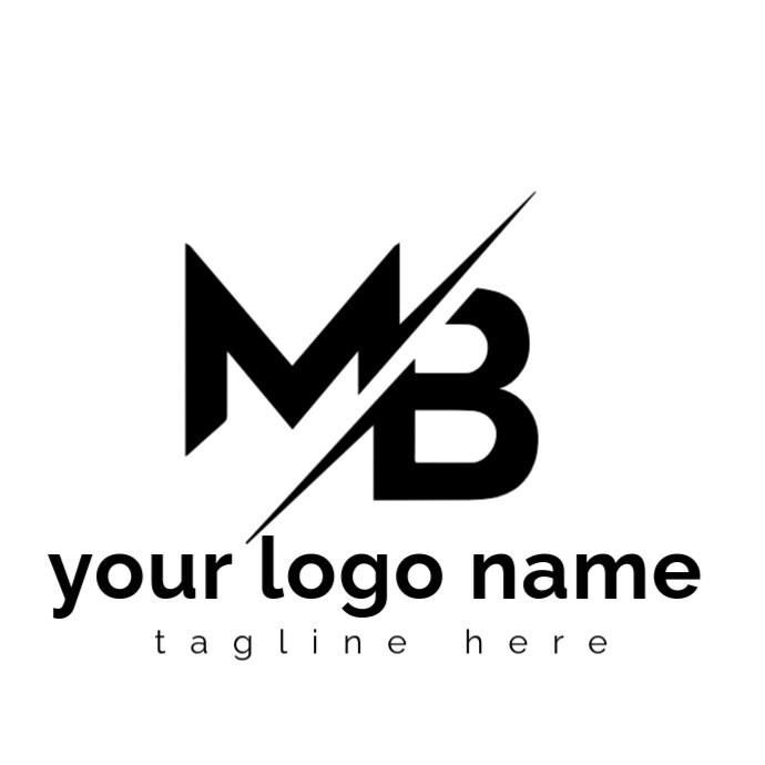 M/B logo type template
