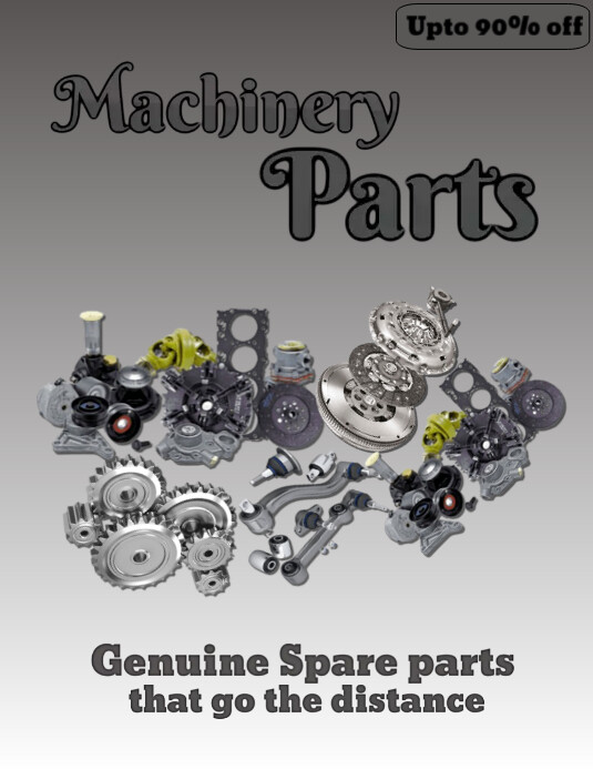 538289 machinery parts flyer Template | PosterMyWall