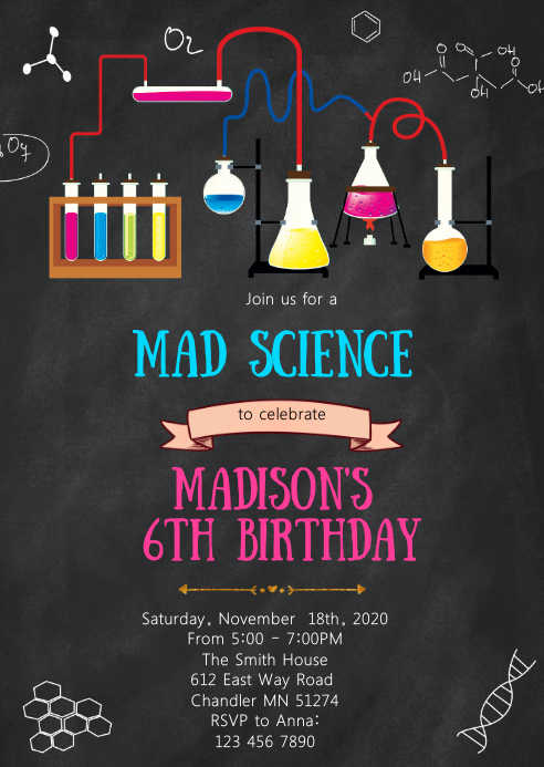 Invitation Ideas For Science