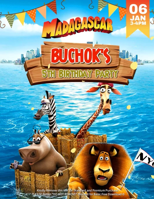 Madagascar Template PosterMyWall