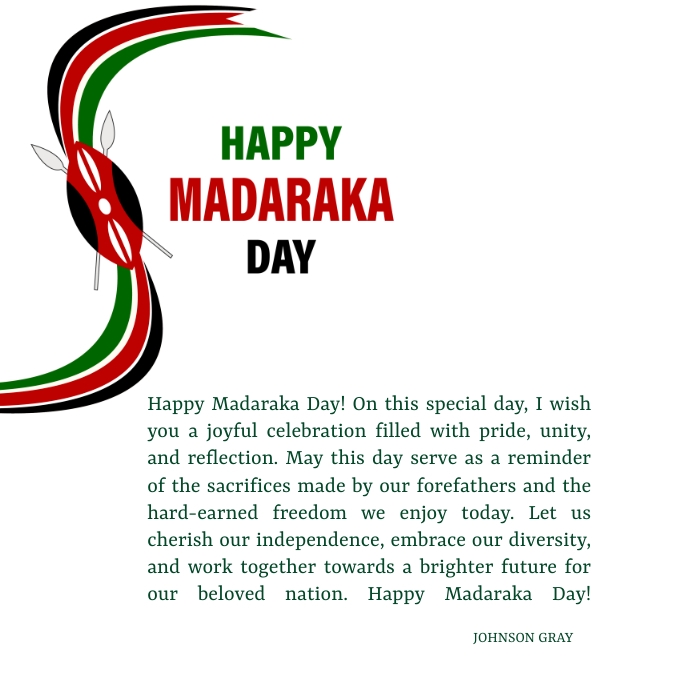 Madaraka day celebration Instagram Post template