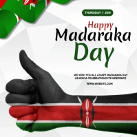 Madaraka day flyer Quadrat (1:1) template