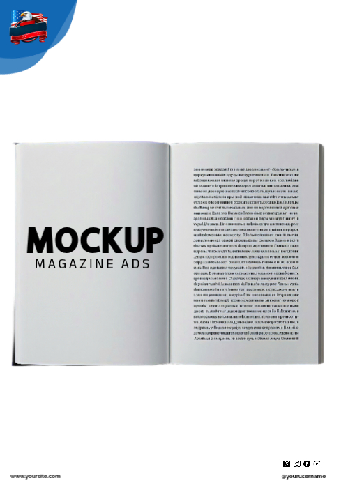 Magazine Advertisement Mockup A4 Template | PosterMyWall