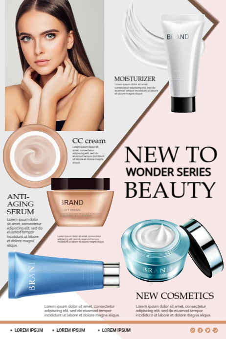 Cosmetics Blog Cover Magazine Cosmetics Cover Template | PosterMyWall