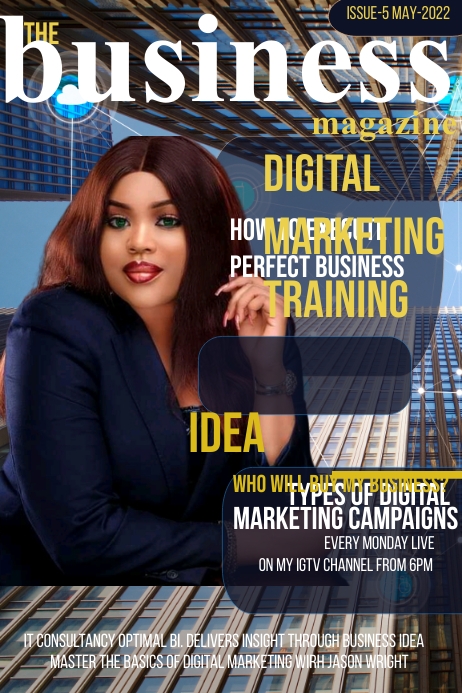 Magazine cover (31) Poster template