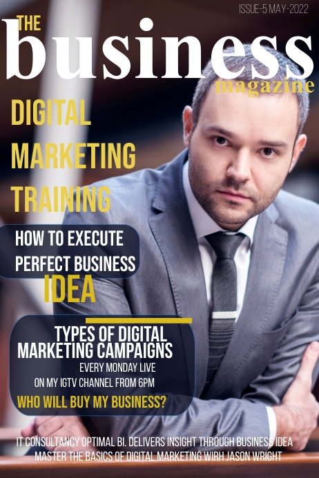 Magazine cover (14) Poster template
