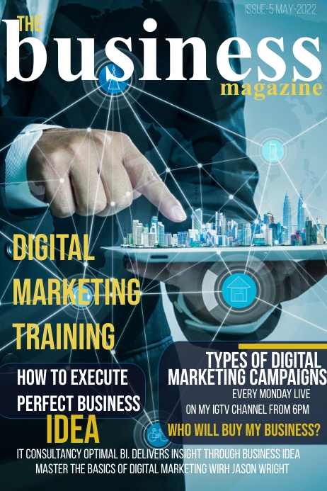 Magazine cover (54) Plakat template