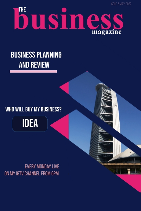Magazine cover (55) Poster template