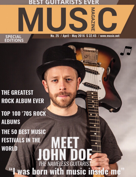 Magazin Cover Vorlage Postermywall