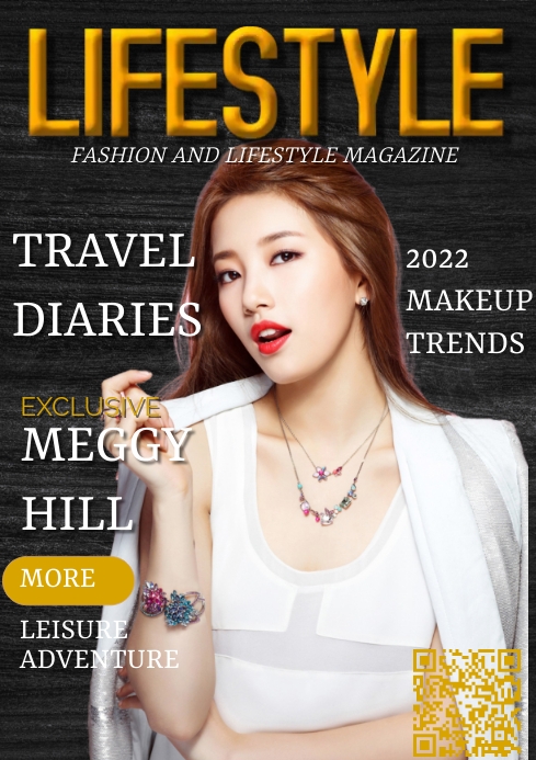 Magazine cover A4 template